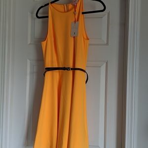 Ted Baker sweet sleeveless summer dress with belt